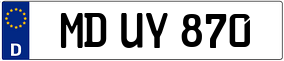 Trailer License Plate